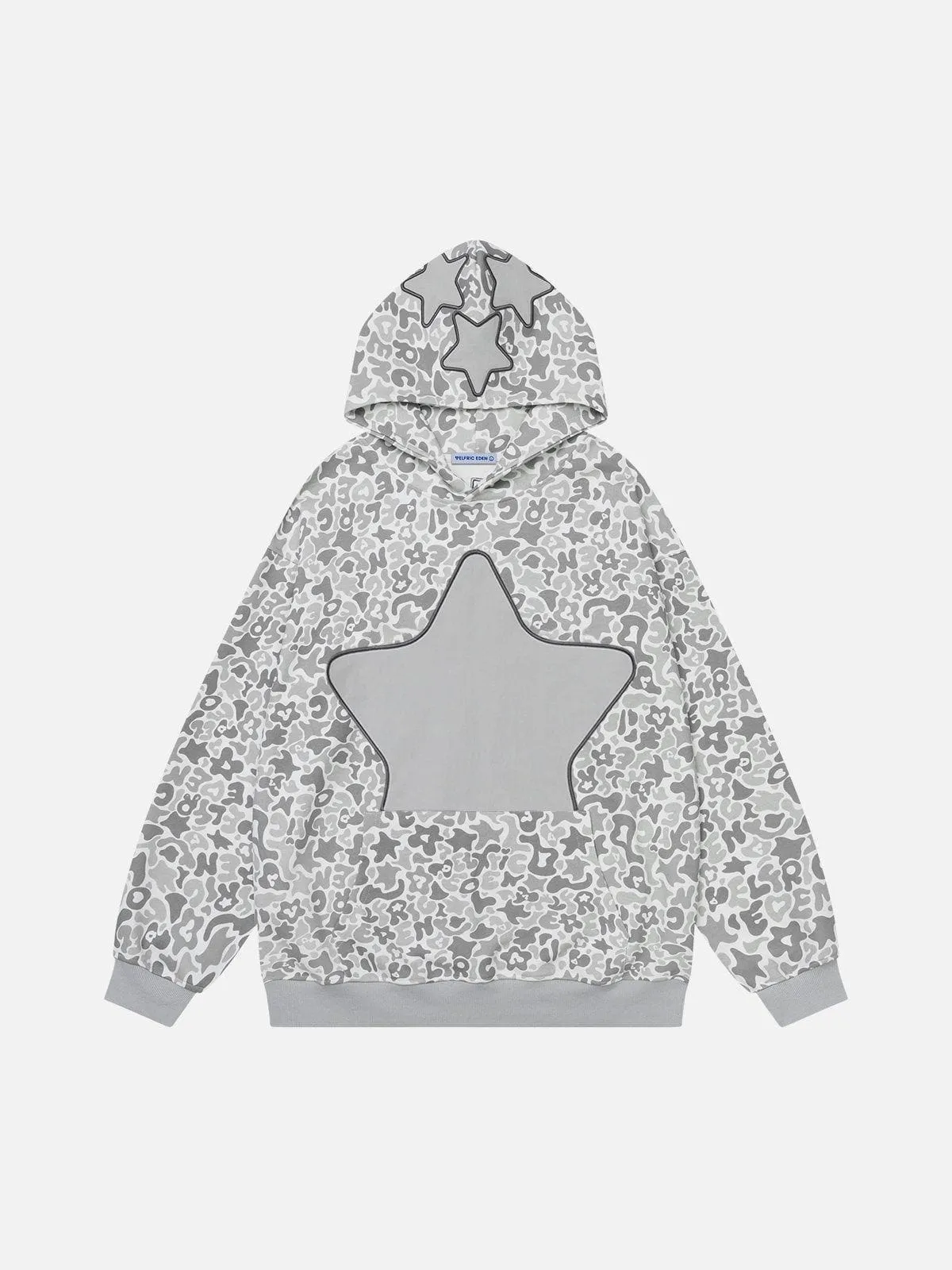 Aelfric Eden Embroidery Star Camouflage Hoodie