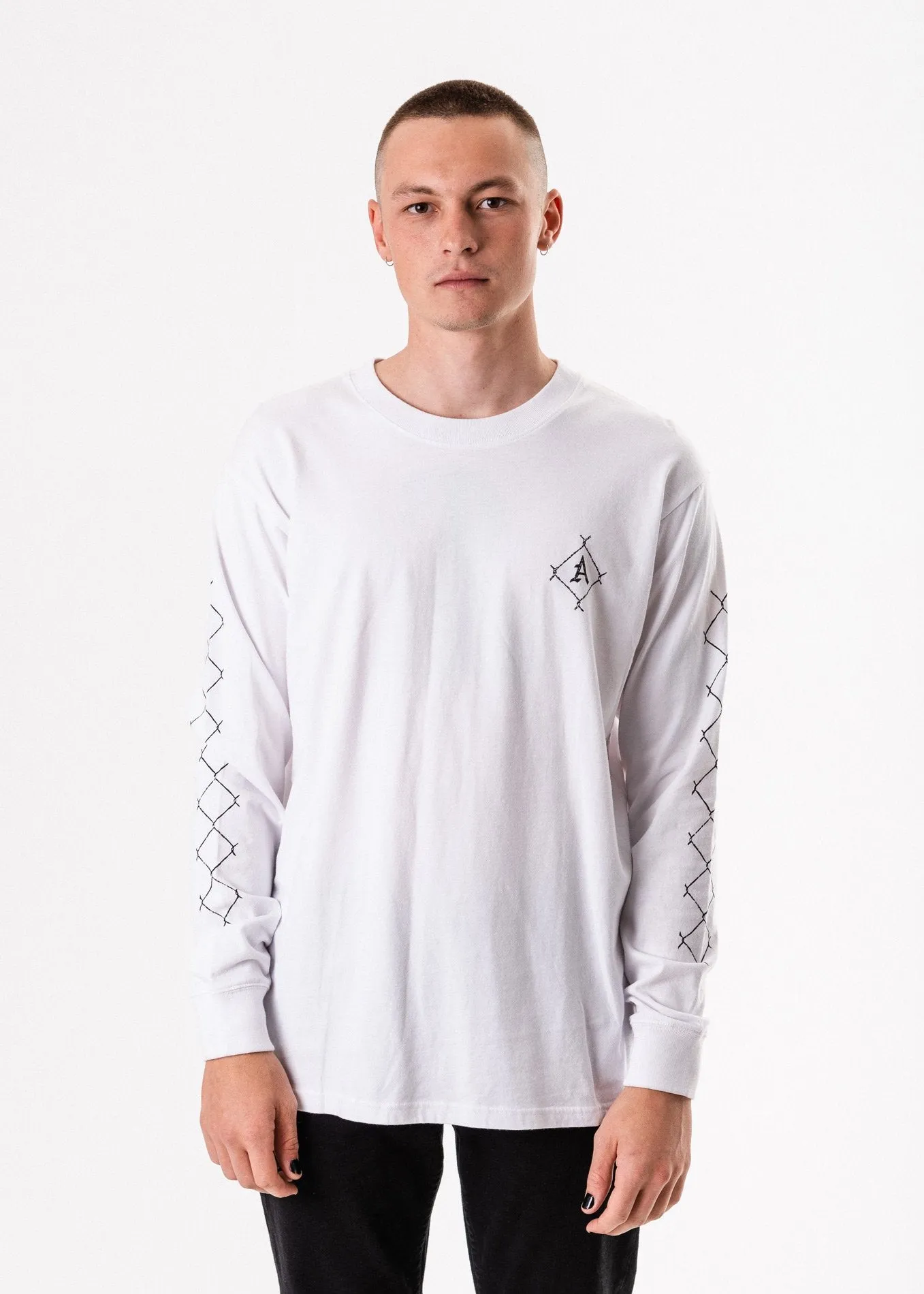 Afends Mens Get Free - Retro Fit Long Sleeve Tee