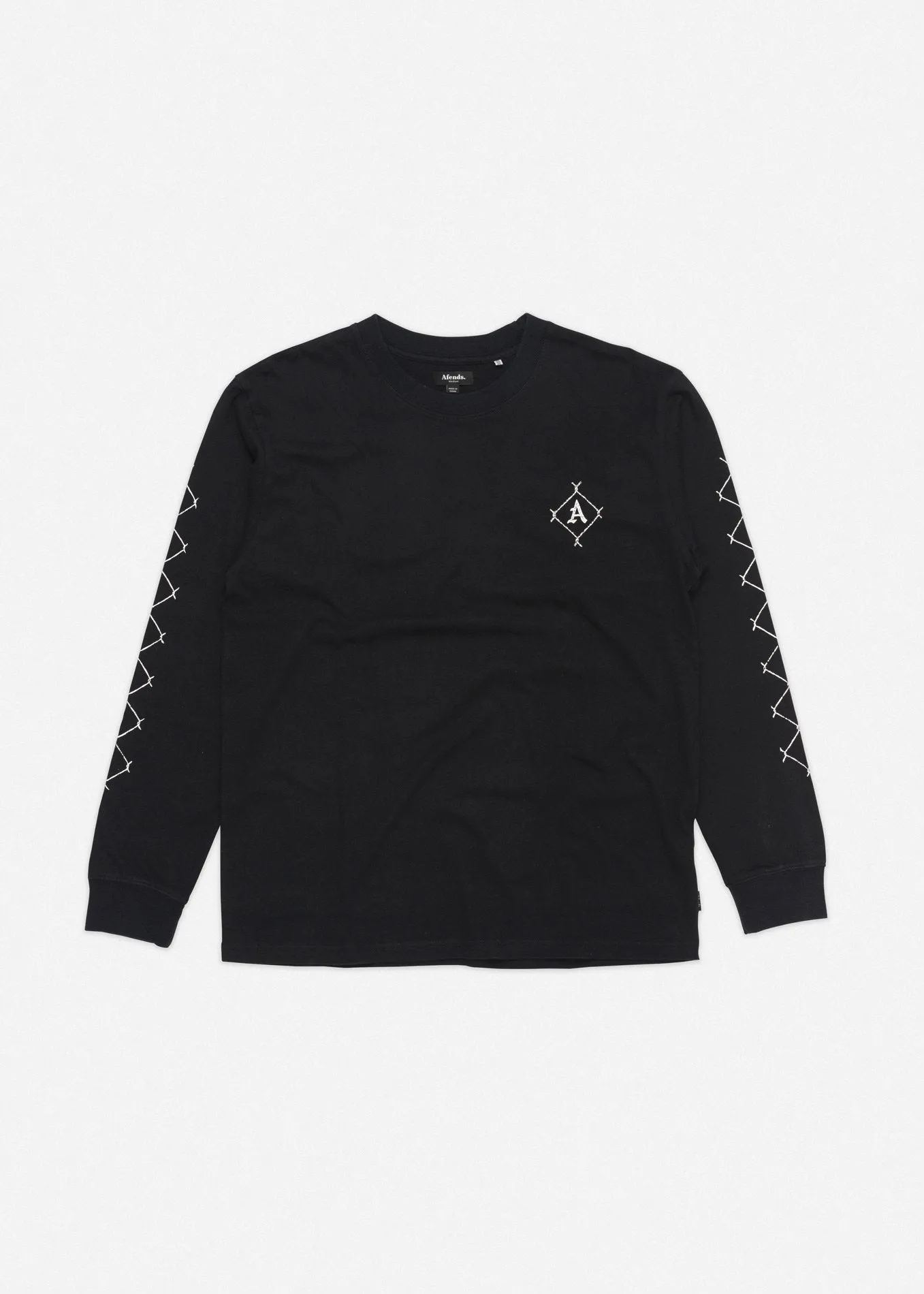 Afends Mens Get Free - Retro Fit Long Sleeve Tee