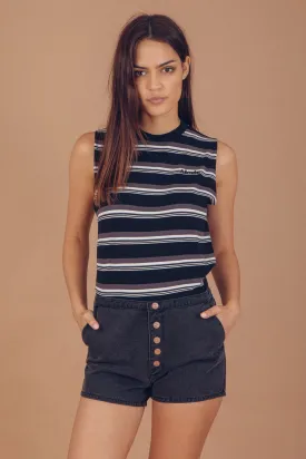 Afends Womens Division - Retro Fit Bandcut Tee