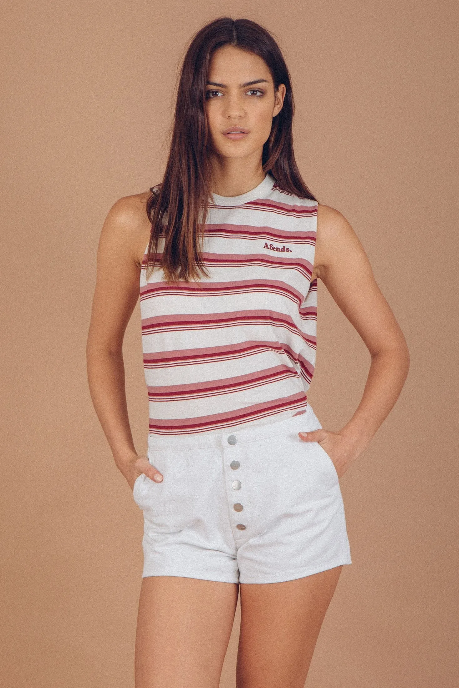 Afends Womens Division - Retro Fit Bandcut Tee