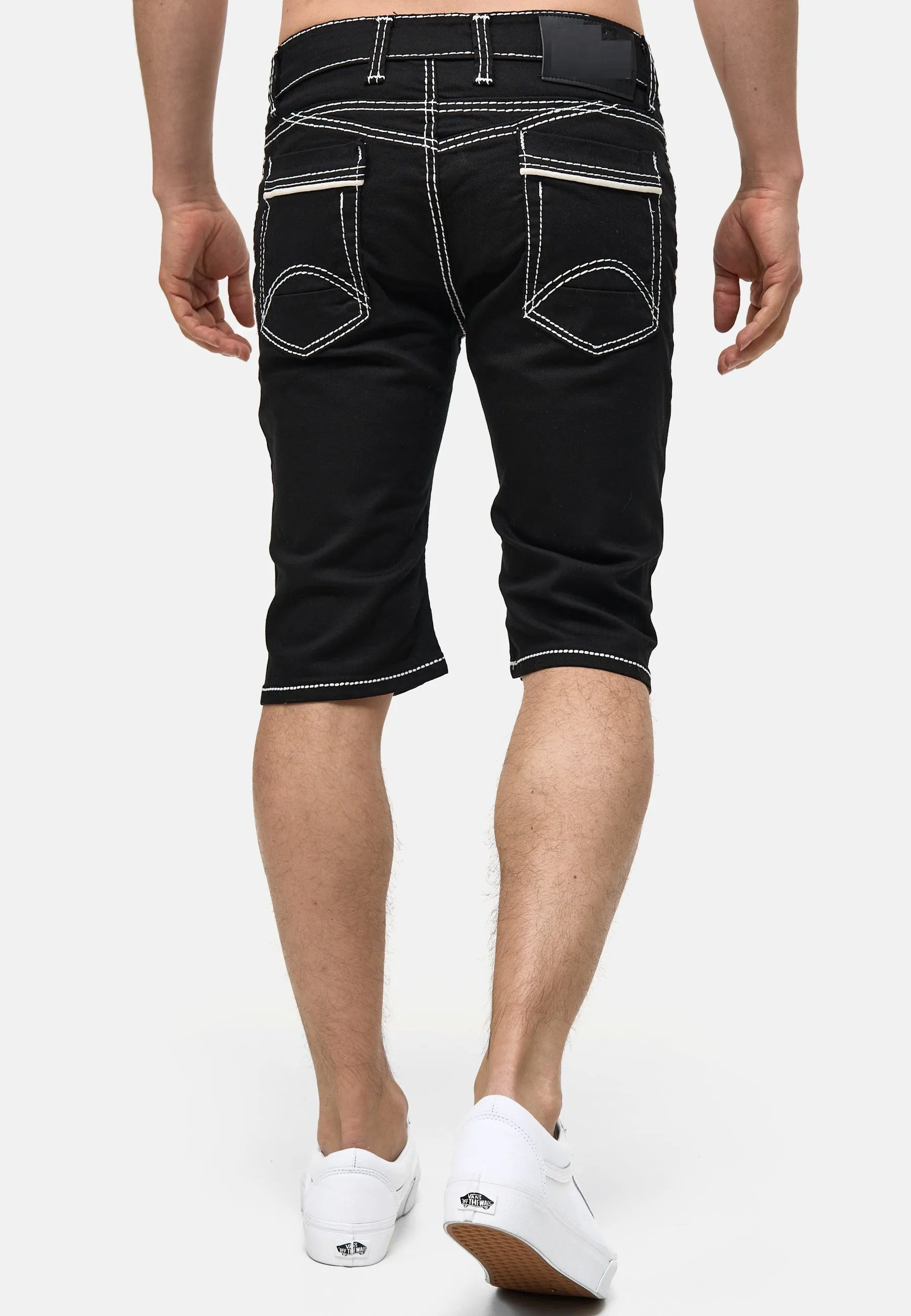 Aska Denim Shorts - Black X107B