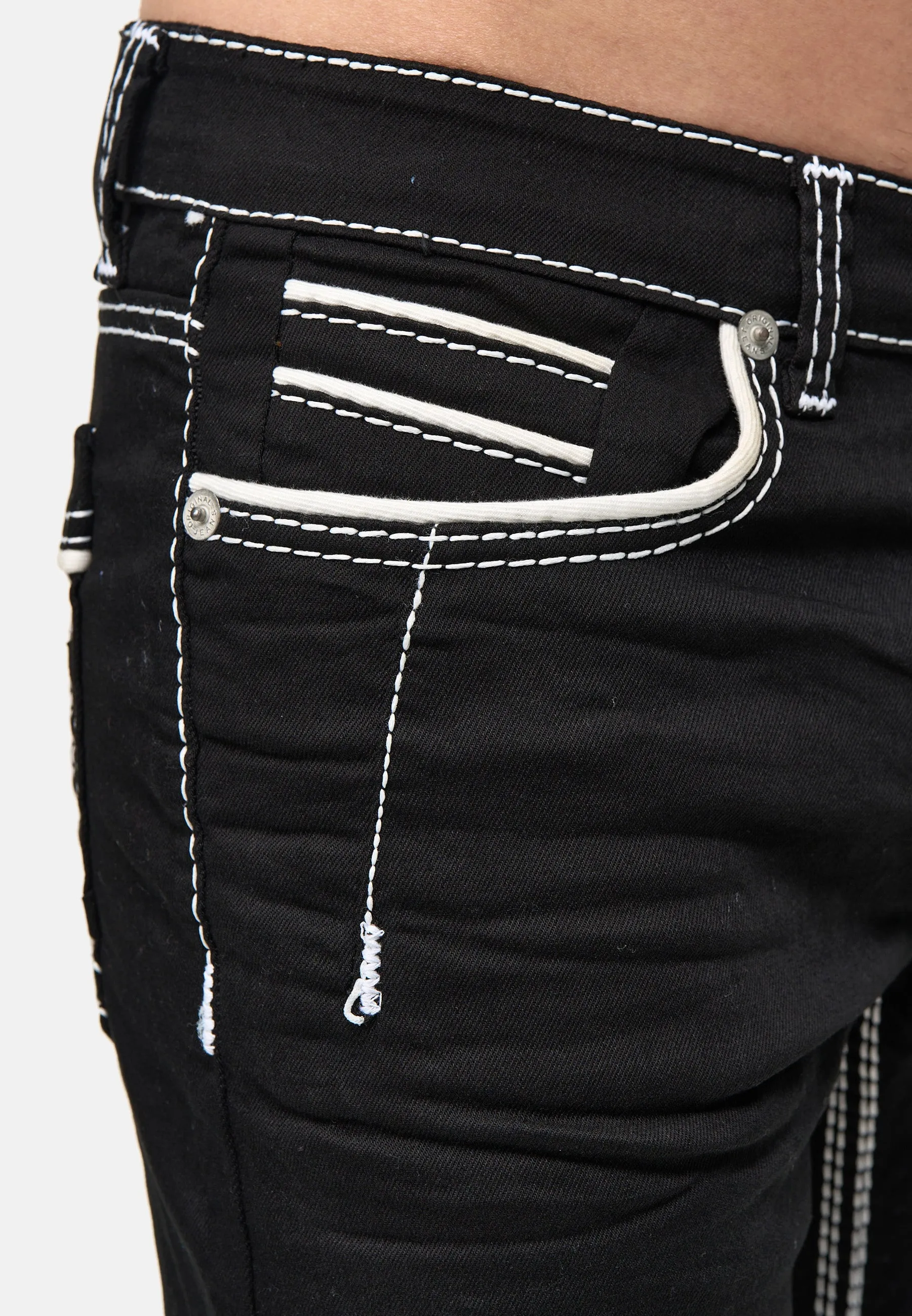 Aska Denim Shorts - Black X107B