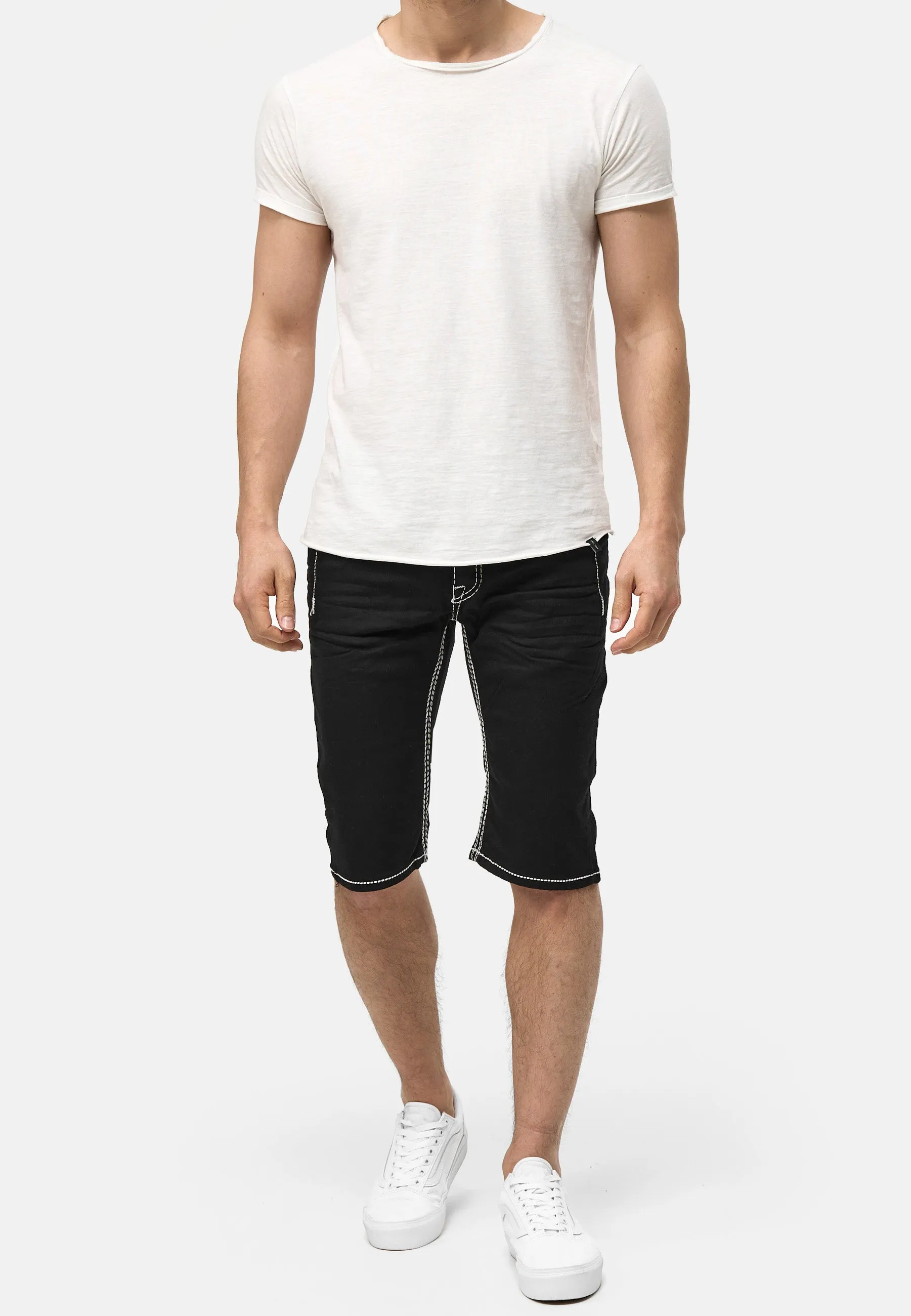 Aska Denim Shorts - Black X107B