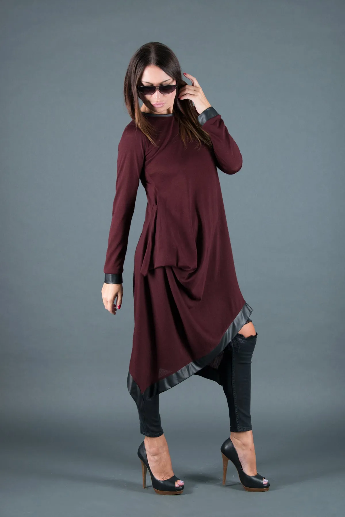 Asymmetrical Knitted Dress SVETLANA