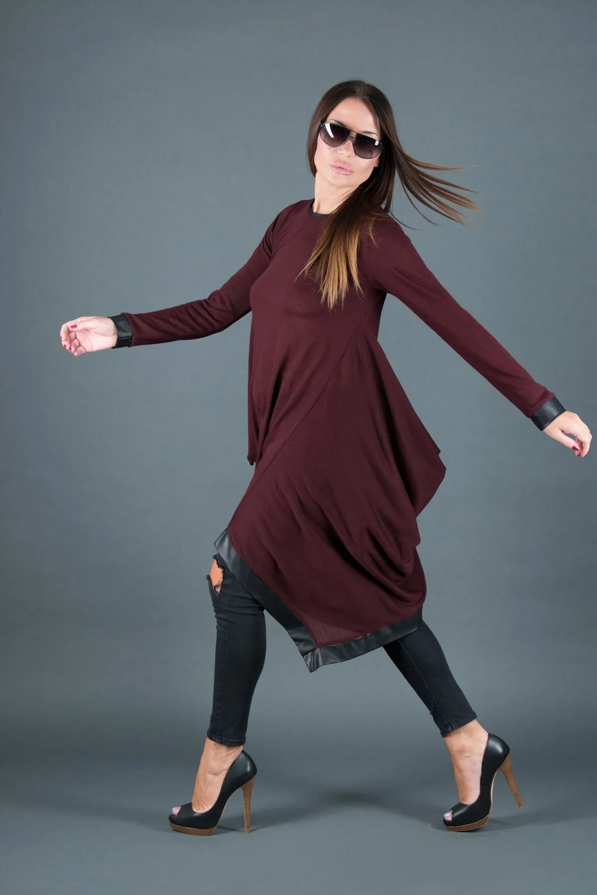 Asymmetrical Knitted Dress SVETLANA