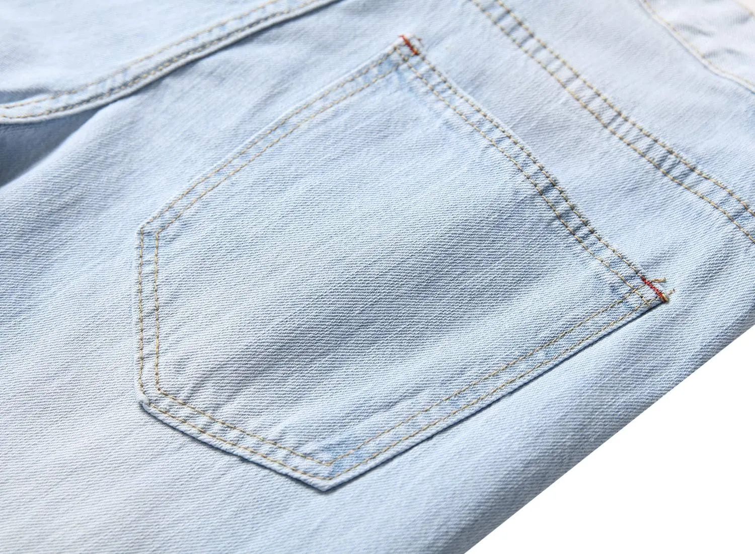 Baylvn Men's Ripped Distressed Destroyed Straight Slim Fit Jeans Skinny Casual Fashion Denim Pants