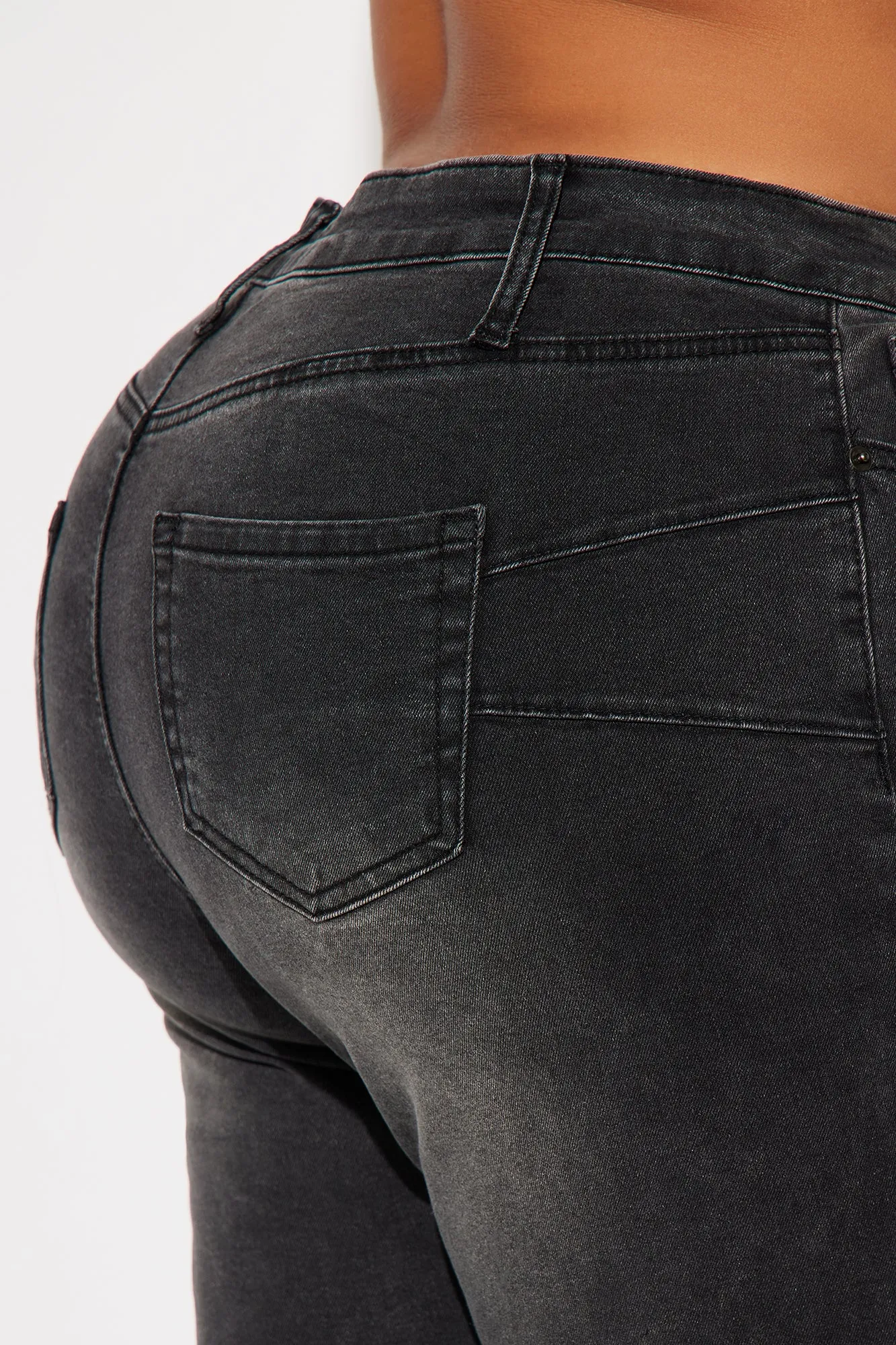 Beautiful Things Stretch Booty Lifting Skinny Jeans - Black