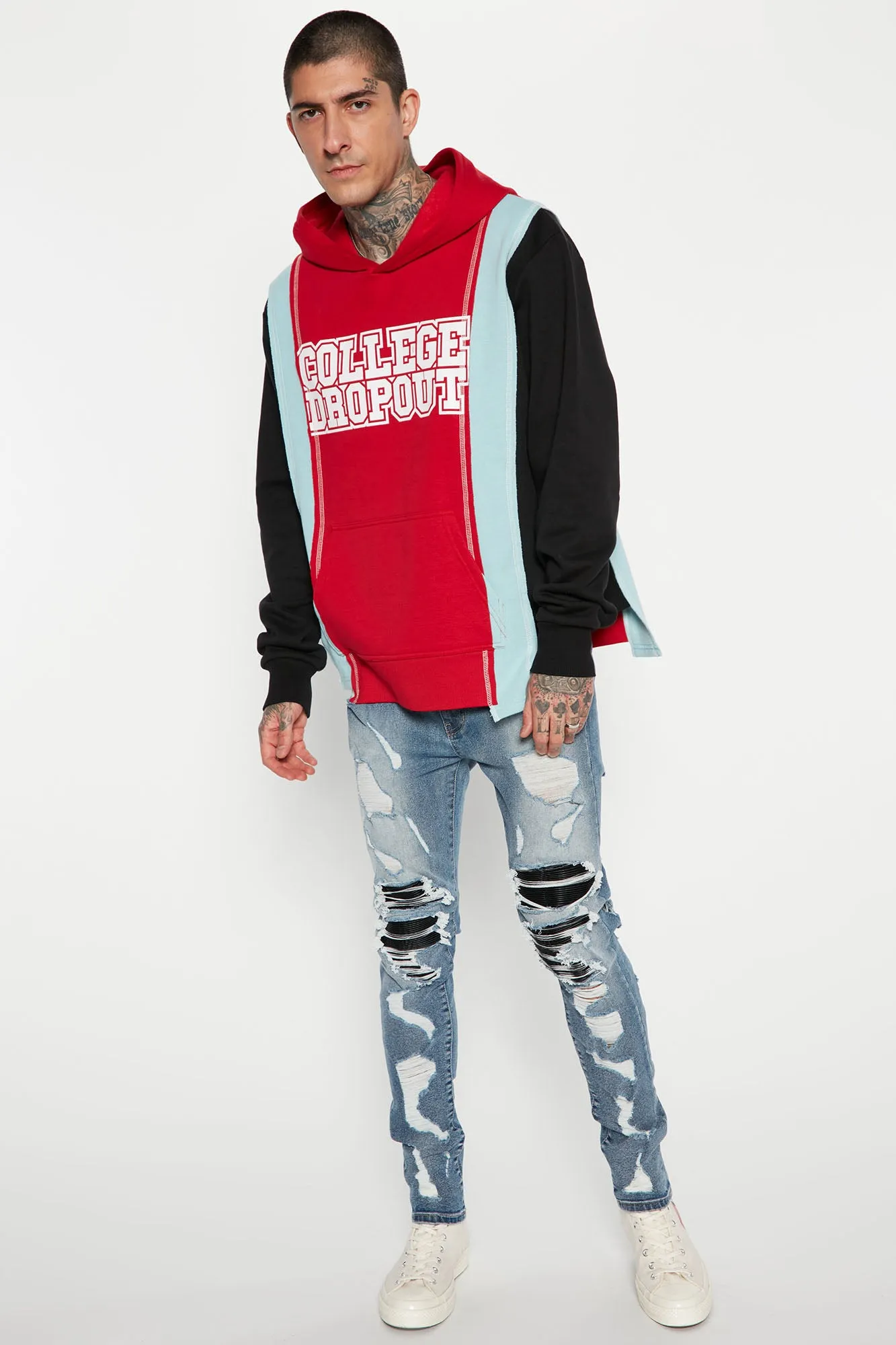 Big Energy Ripped Skinny Jeans - Medium Wash
