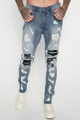 Big Energy Ripped Skinny Jeans - Medium Wash