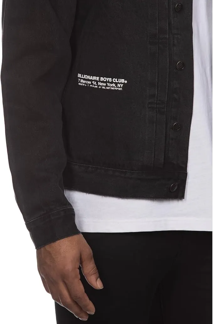Billionaire Boys Club Clothing Men jacket BB Mind denim black jacket 841-7403