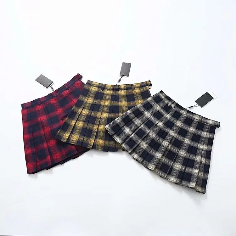 CLEARANCE / Cute Lattice Pleated Skirt for Women / High Waist Female Short Skirt