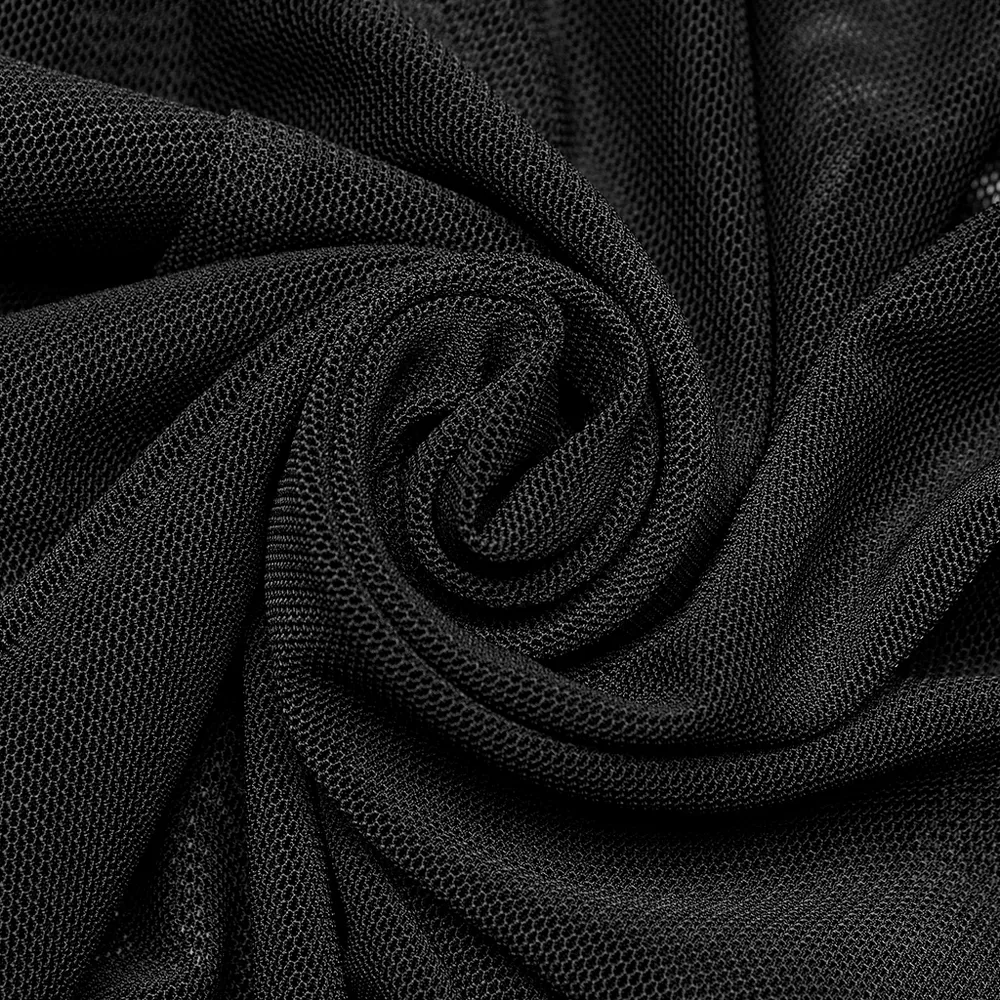Dark Enchantress Mesh Halter Gown with Cloak
