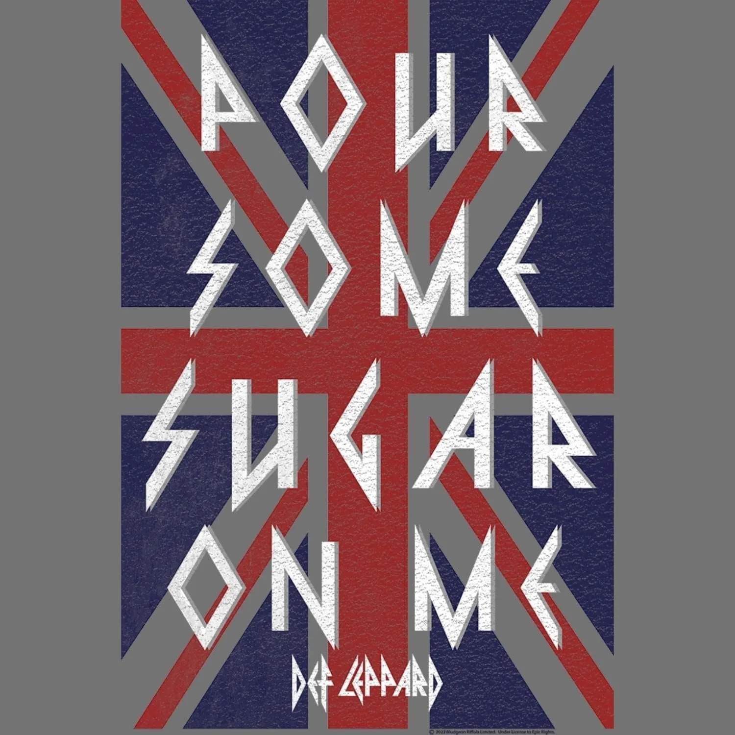 Def Leppard 80s Heavy Metal Band Rock n Roll Pour Some Sugar Adult T-Shirt Tee