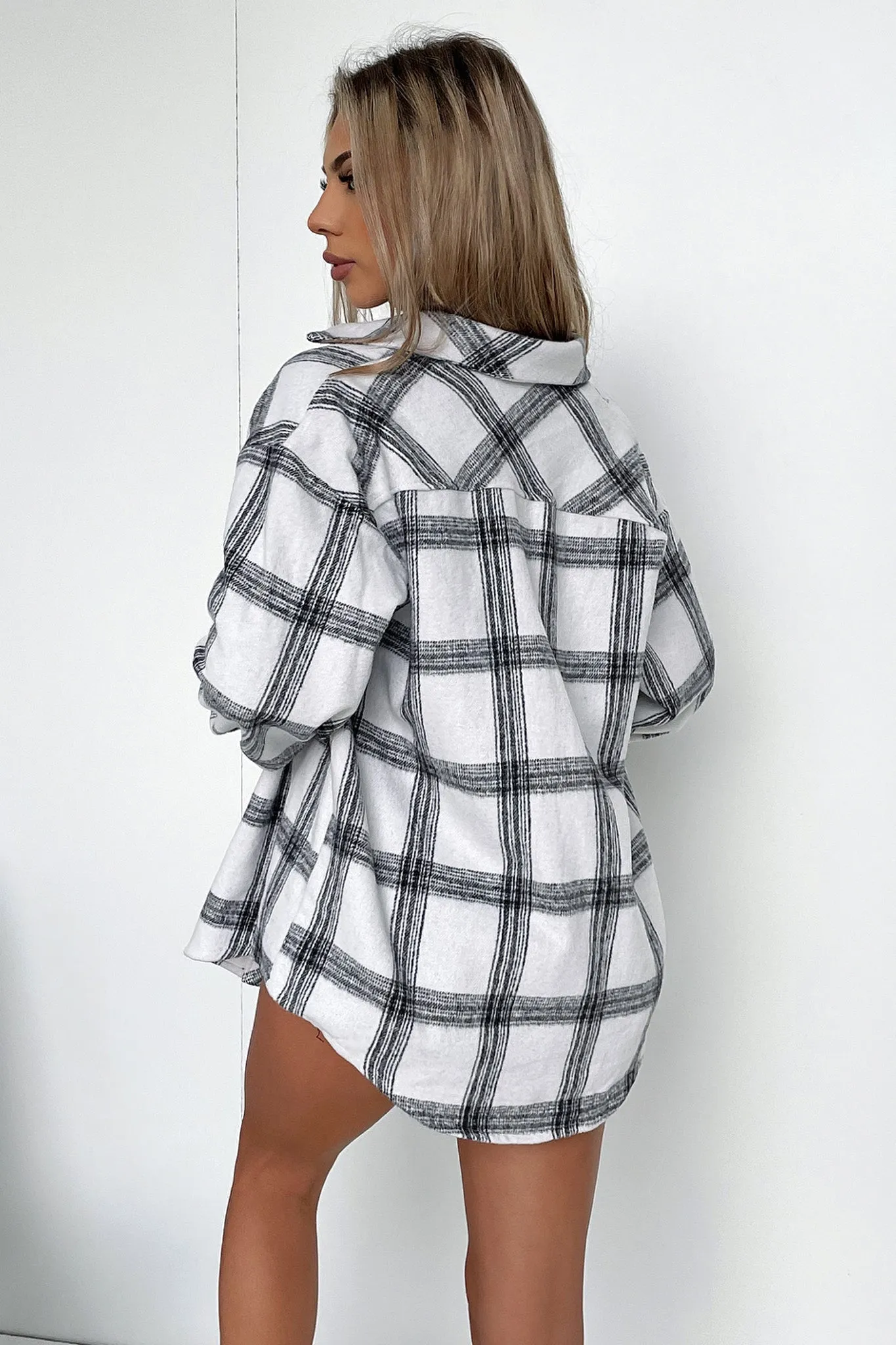Denver Flannel Shirt - White Plaid