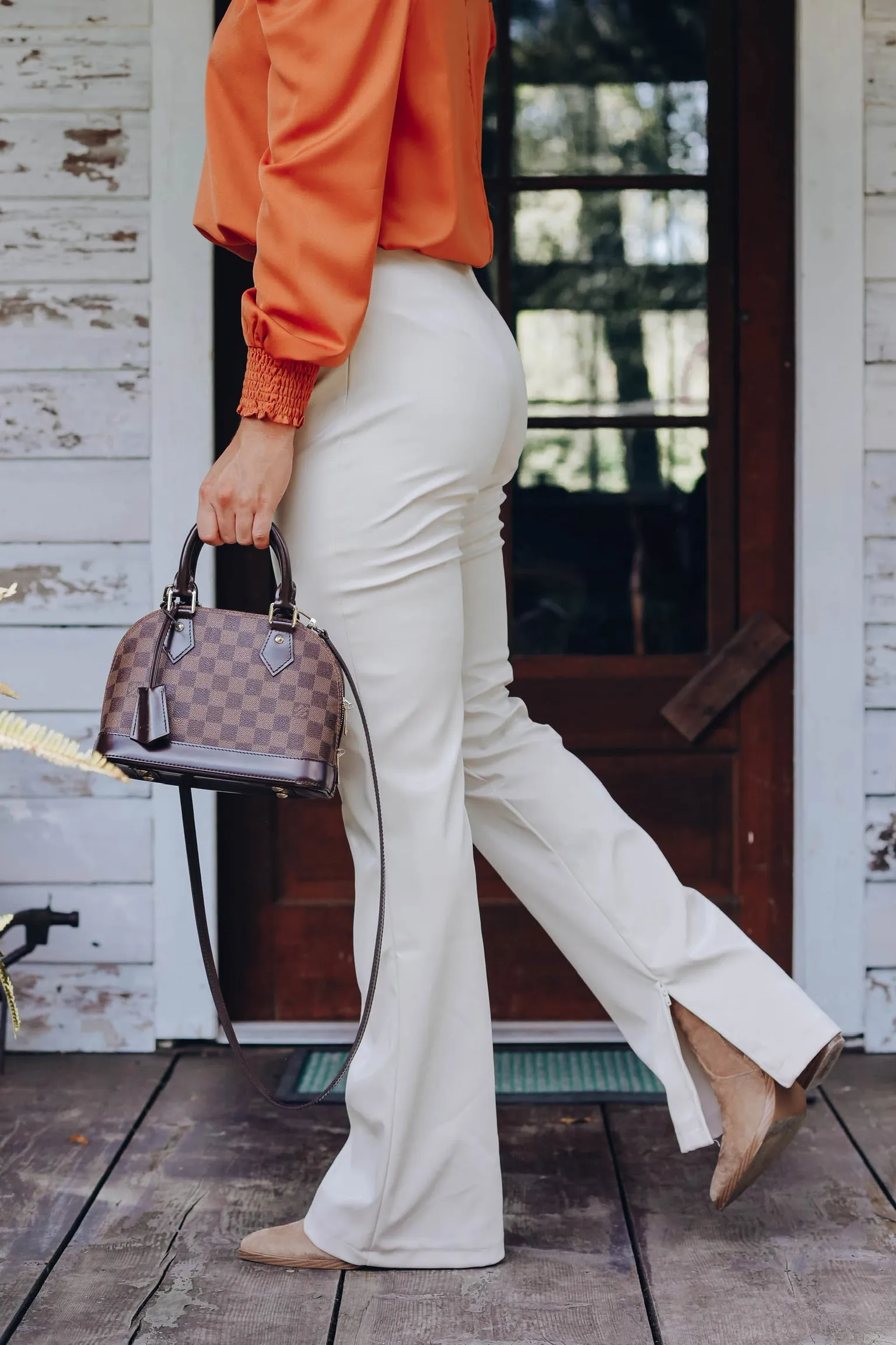 Fierce Faux Leather Flare Pants