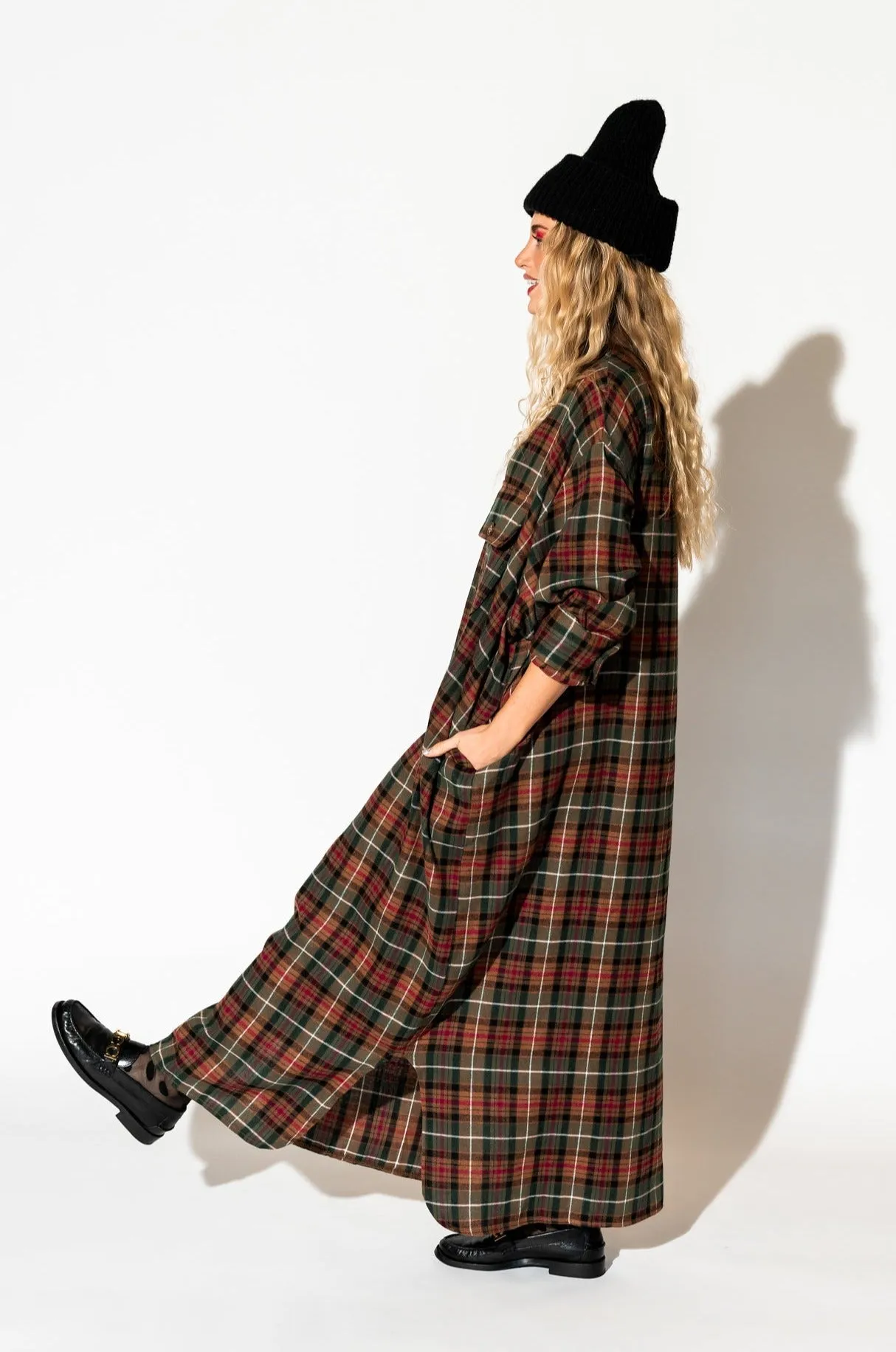 Grunge Goddess Flannel in Edgy Plaid