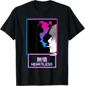 Heartless Anti-Social Anime Boy Japanese Aesthetic Vaporwave T-Shirt