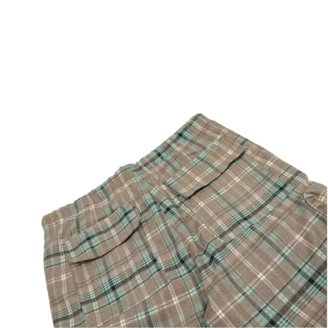 Heritage Pleated Plaid Cargo Pants