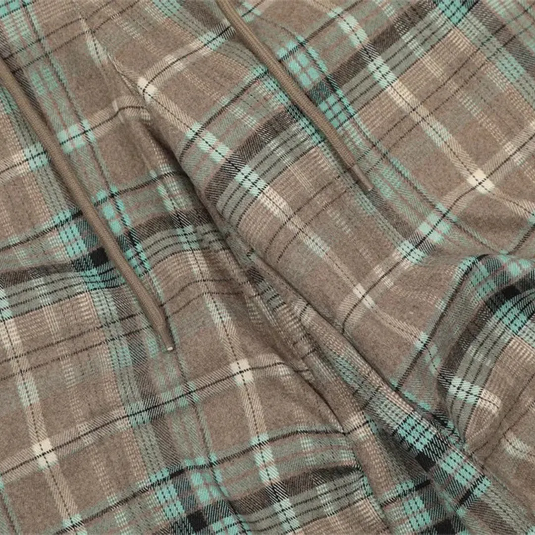 Heritage Pleated Plaid Cargo Pants