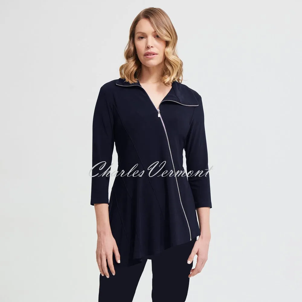 Joseph Ribkoff Asymmetrical Tunic – Style 213416 (Midnight Blue)