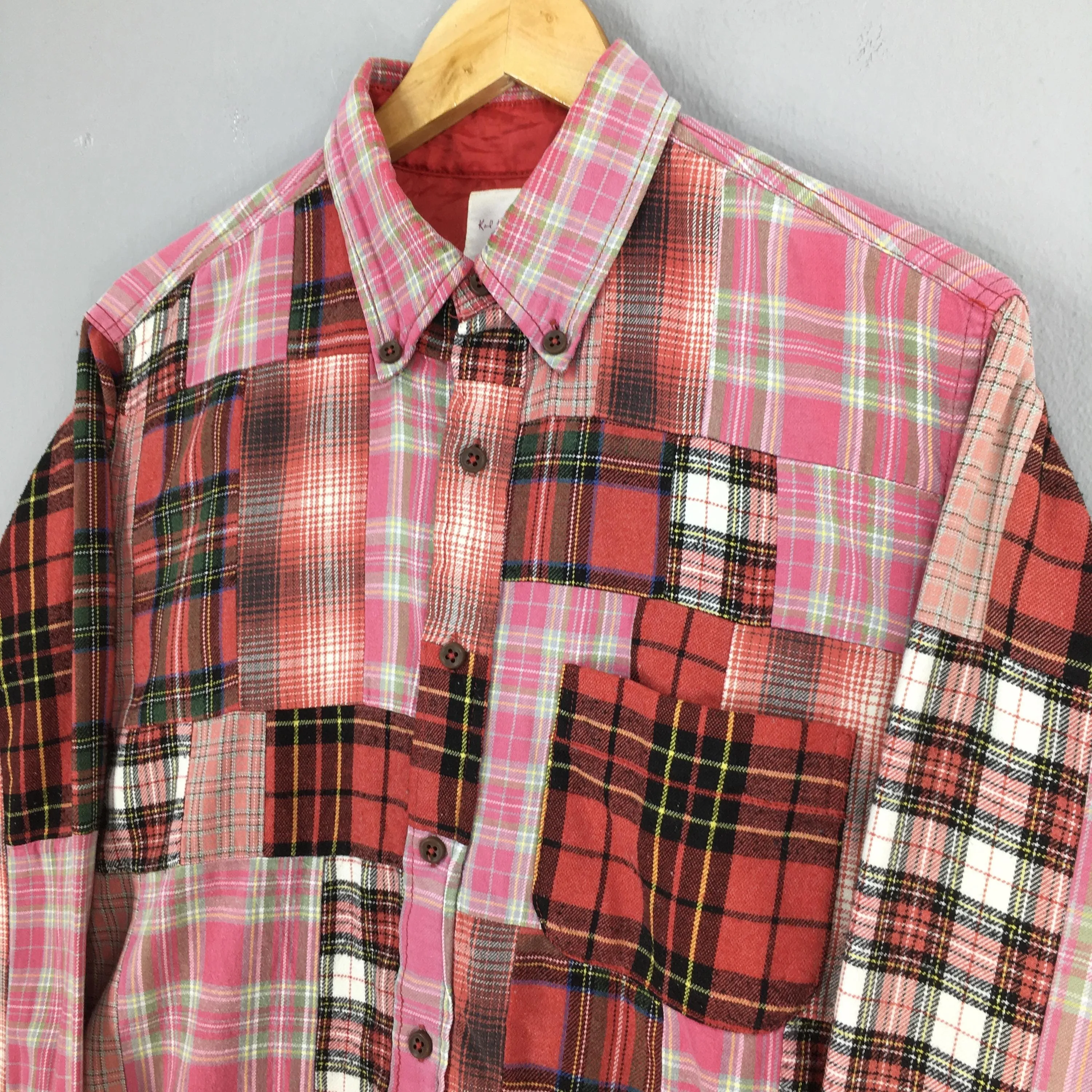 Karl Helmut Japan Patchwork Shirt Medium
