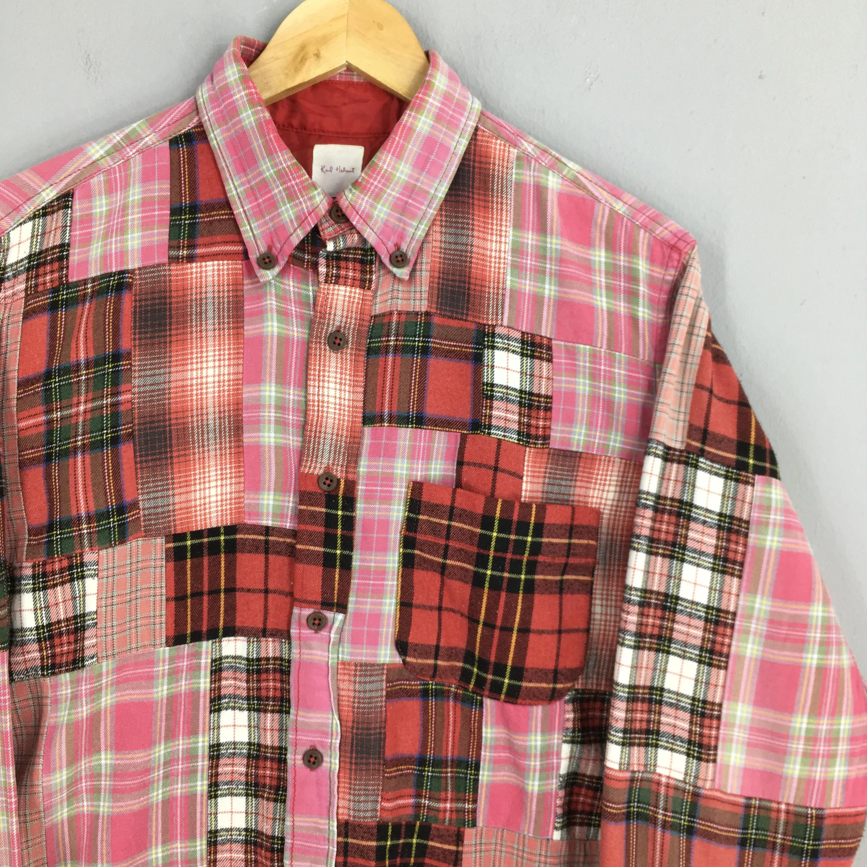 Karl Helmut Japan Patchwork Shirt Medium