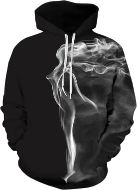Men Women Unisex Hoodies Novelty 3D Print Graphic Hooded Pullover Sweatshirt with Pocket