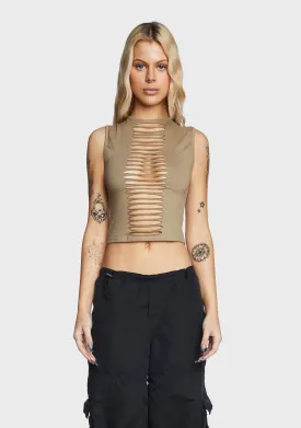 Monsieur Crop Top - London Fog