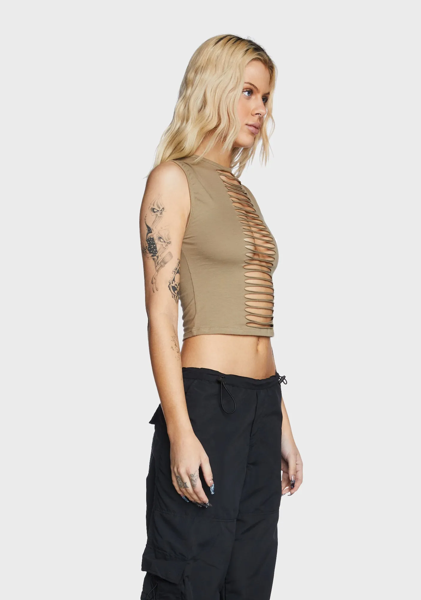Monsieur Crop Top - London Fog