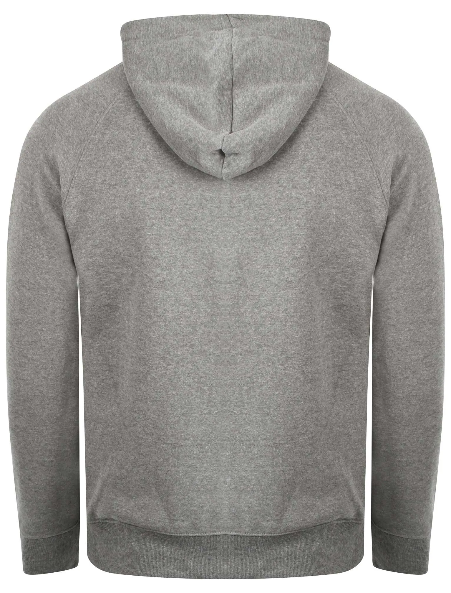 Owen Mesh Panel Zip Through Hoodie in Mid Grey Marl - Dissident