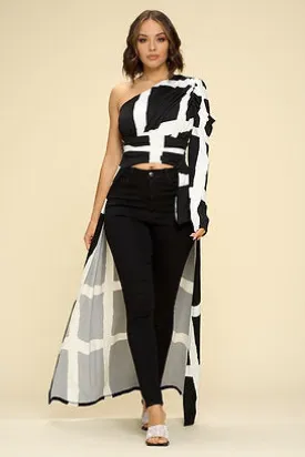 "Fierce Mode" One Shoulder Top