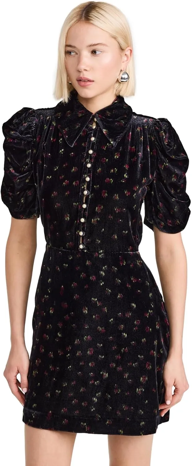 Sea Women's Lia Velvet Print Mini Dress