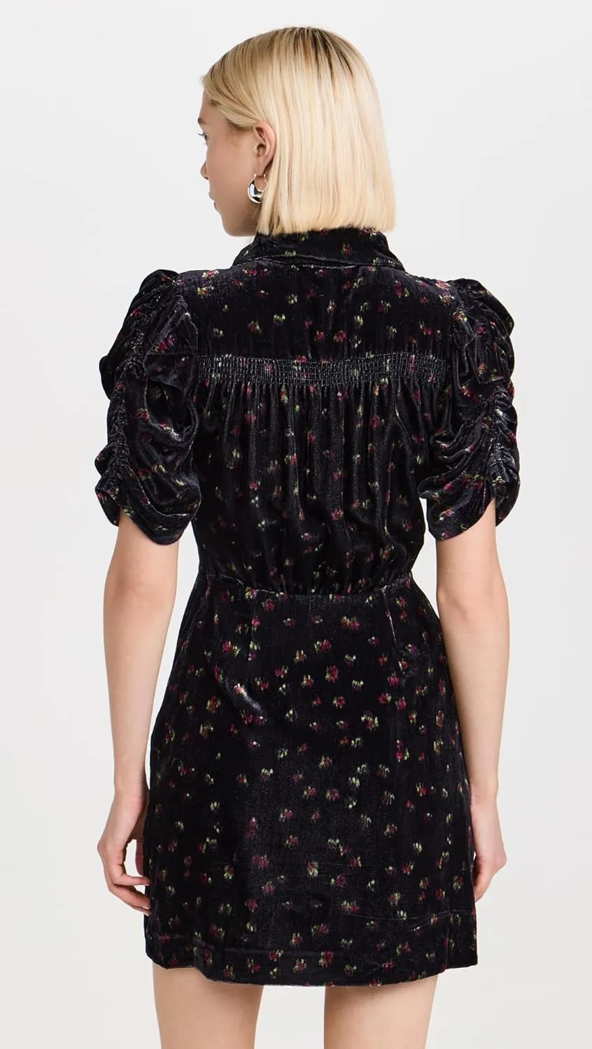Sea Women's Lia Velvet Print Mini Dress