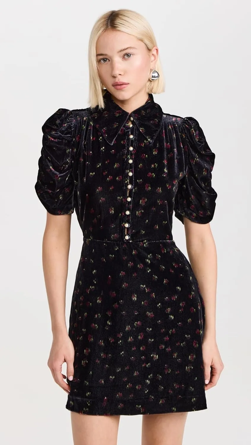 Sea Women's Lia Velvet Print Mini Dress