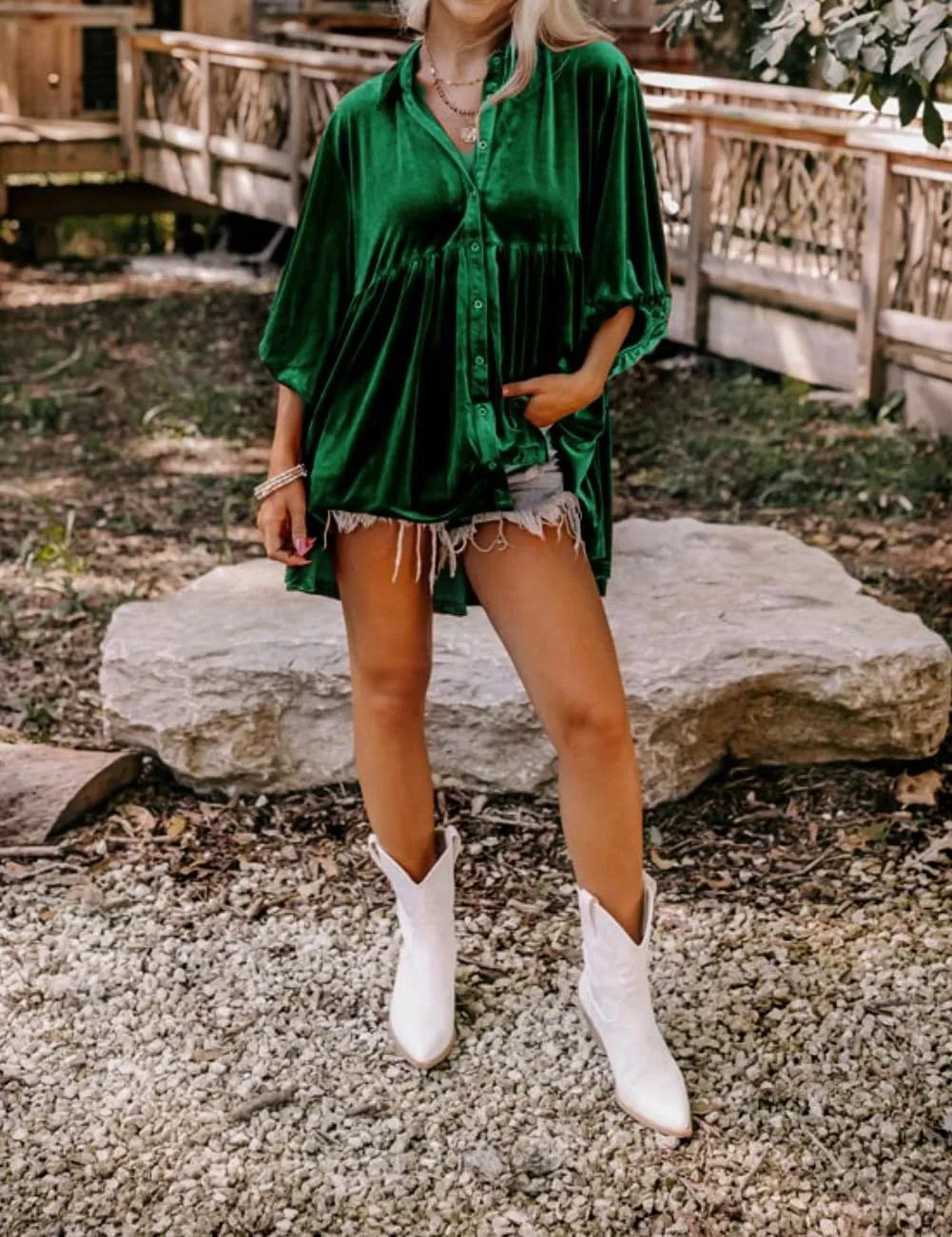 Womens Velvet Dress Button Down T Shirt 3/4 Sleeve Tunic Dresses Casual Babydoll Mini Dress
